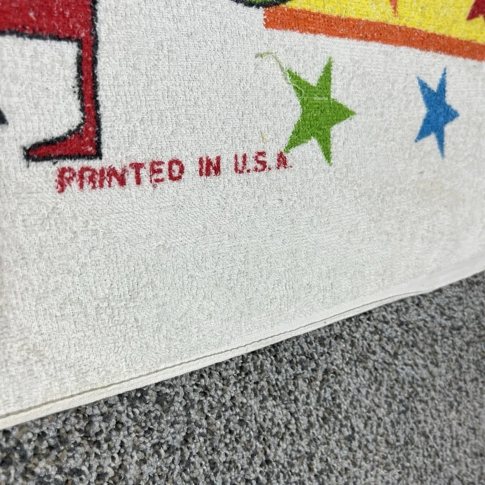 VTG Minnie Mouse Towel White‎ Florida Walt Disney Productions Bath Beach 80s